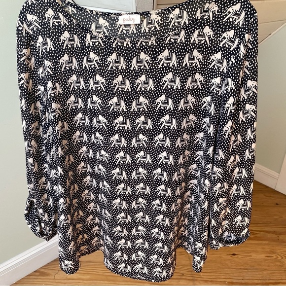 Pixley Elephant Print Blouse Women’s Medium - Picture 2 of 10